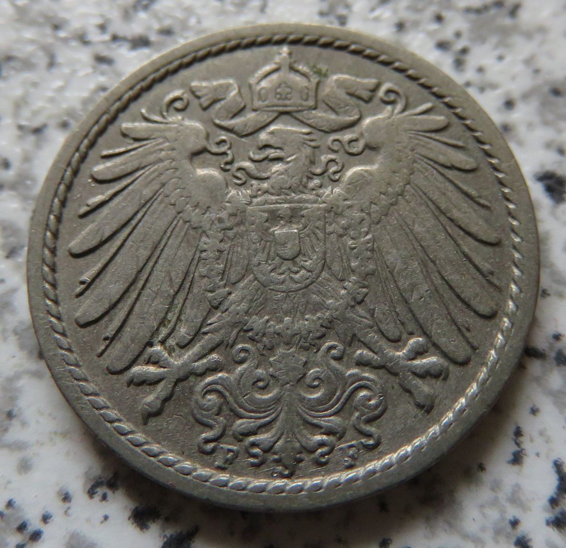  Kaiserreich 5 Pfennig 1903 F   