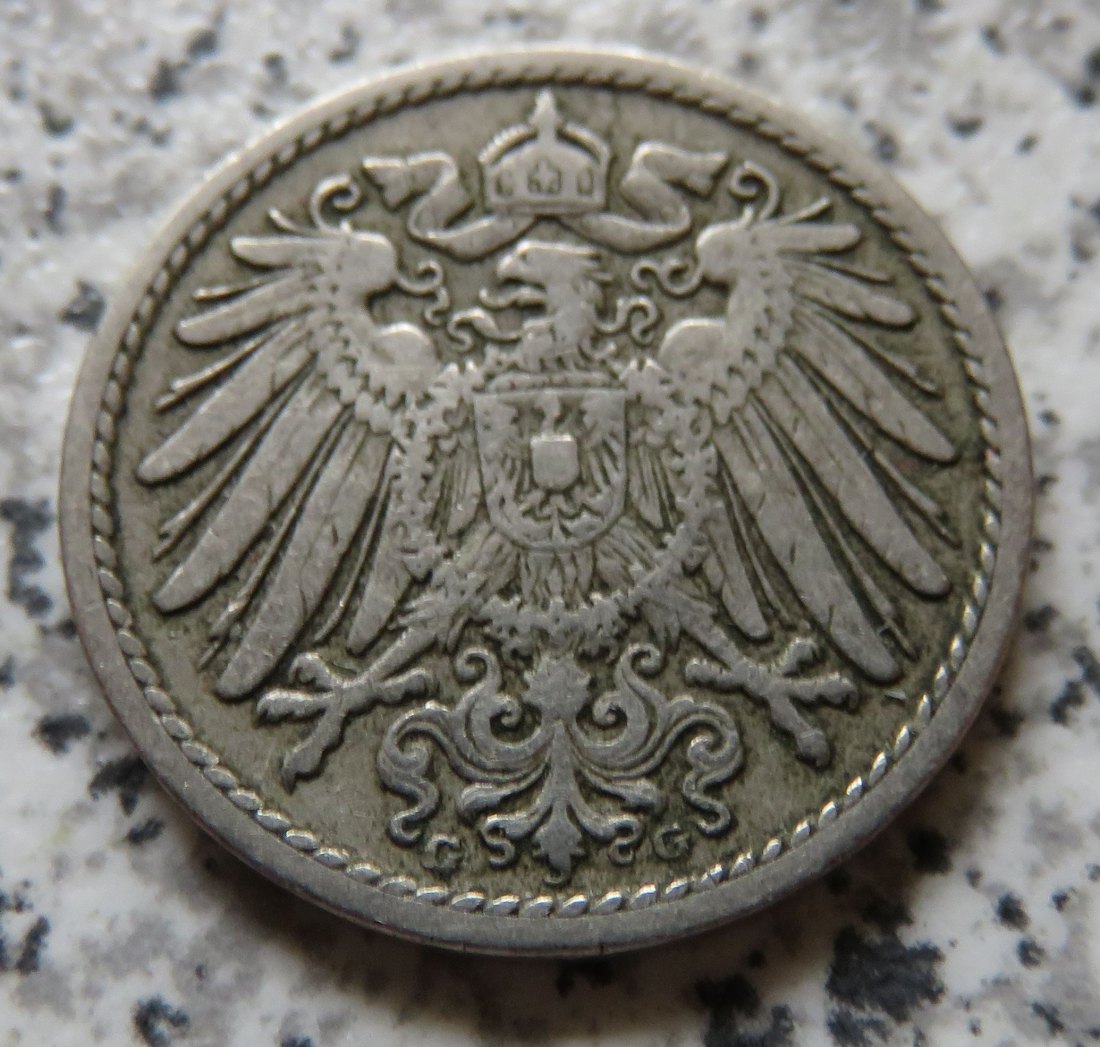  Kaiserreich 5 Pfennig 1903 G   