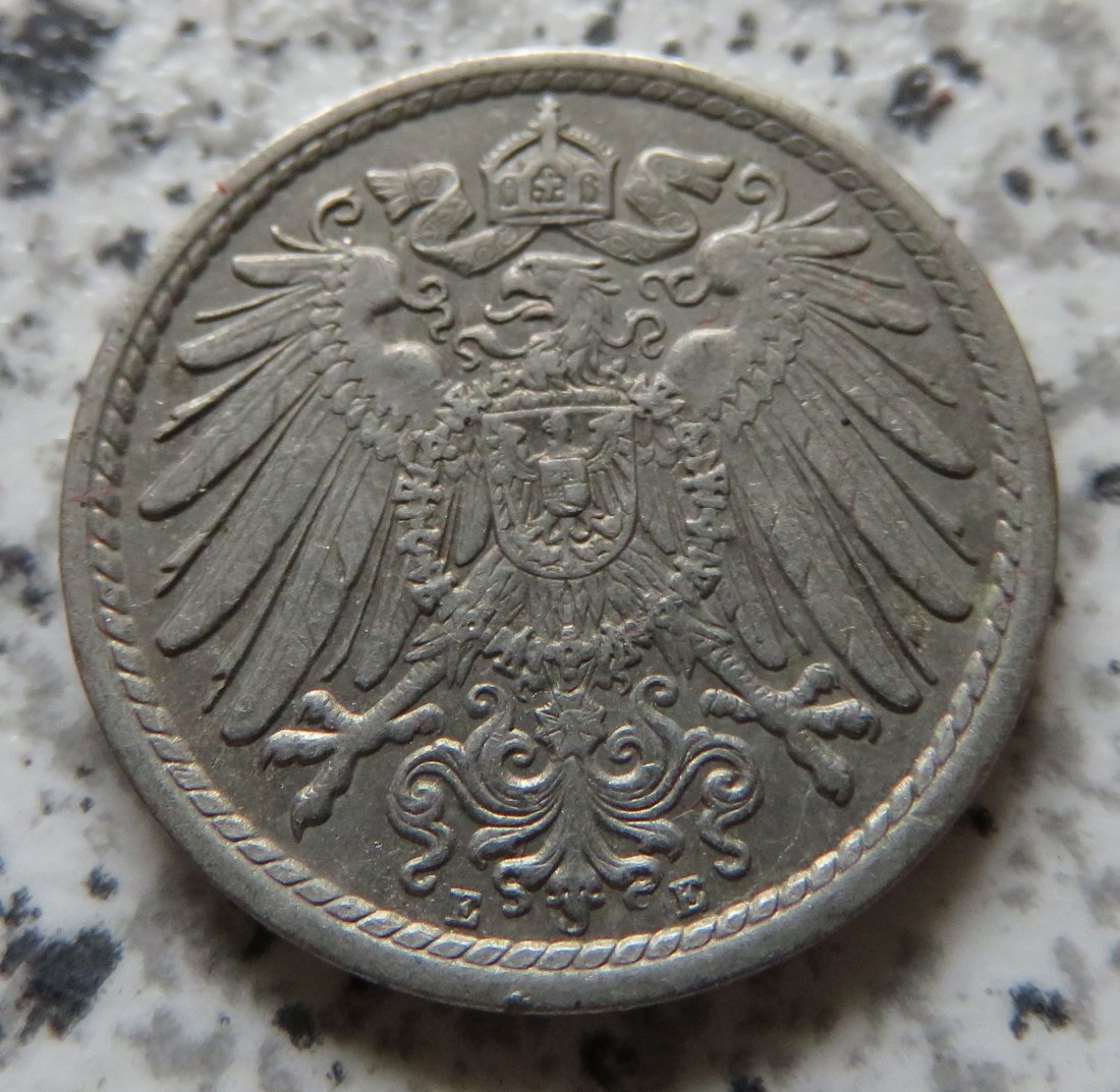  Kaiserreich 5 Pfennig 1906 E   