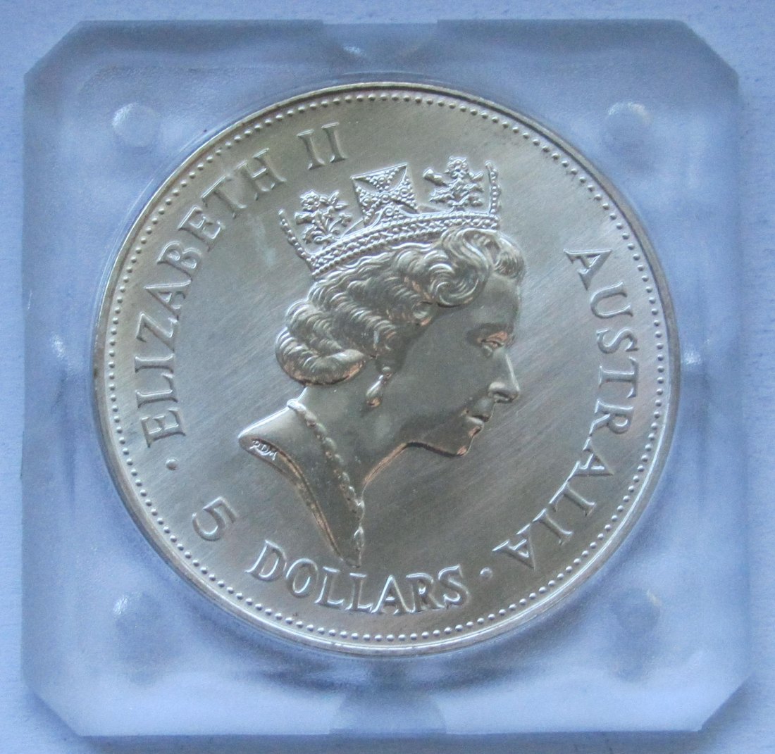  Australien: Silberunze Kookaburra 1990   
