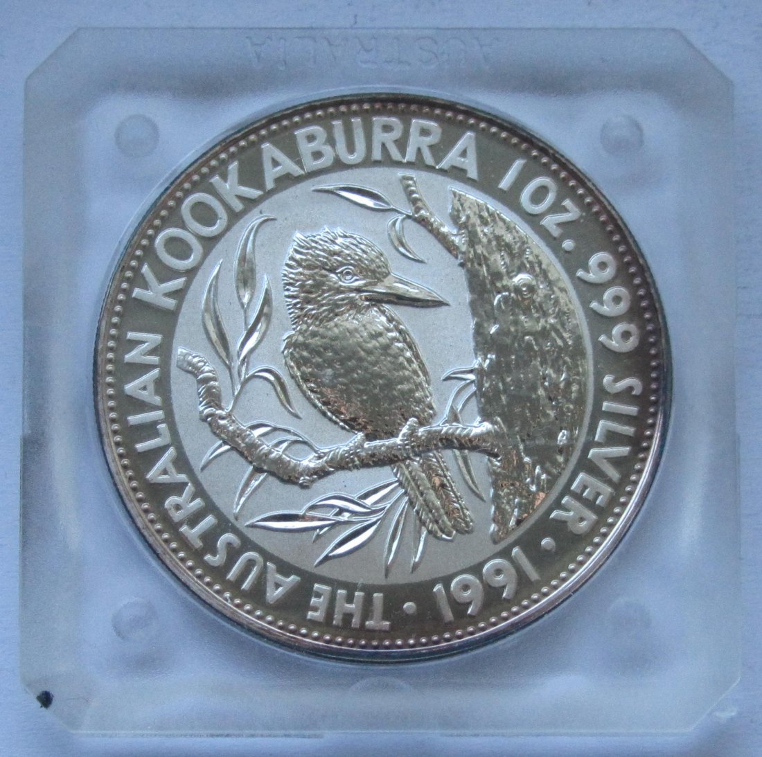  Australien: Silberunze Kookaburra 1991   