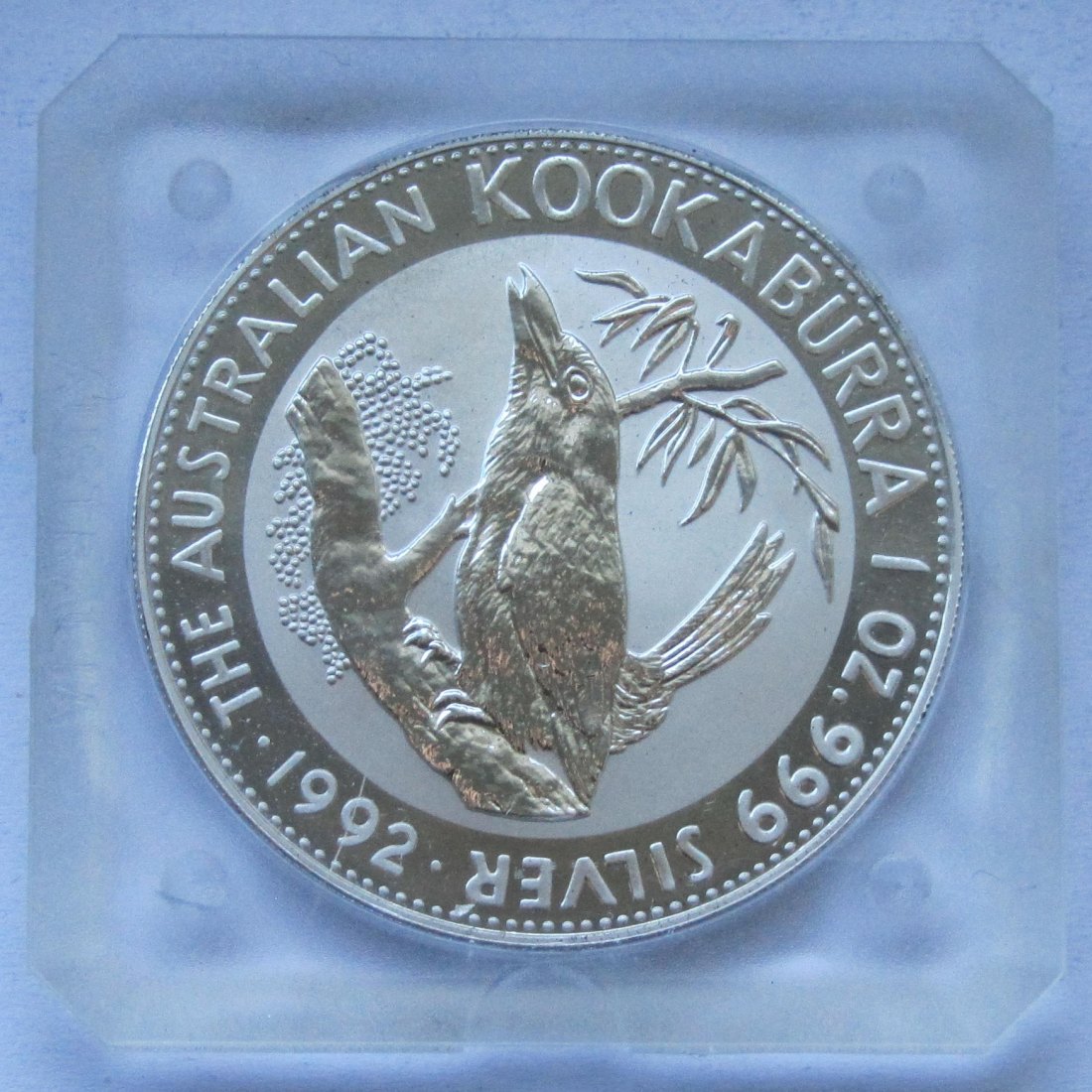  Australien: Silberunze Kookaburra 1992   