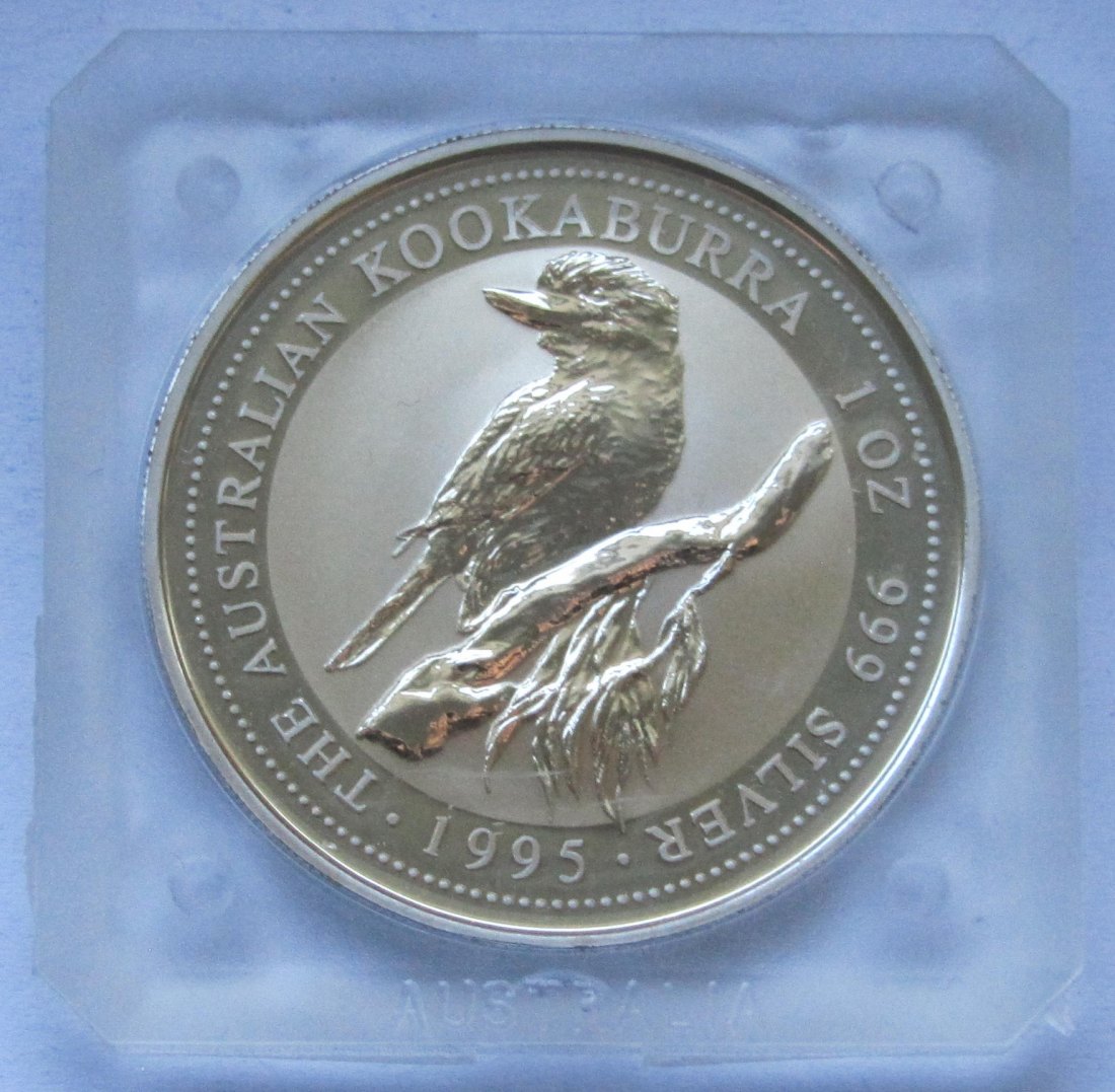  Australien: Silberunze Kookaburra 1995   
