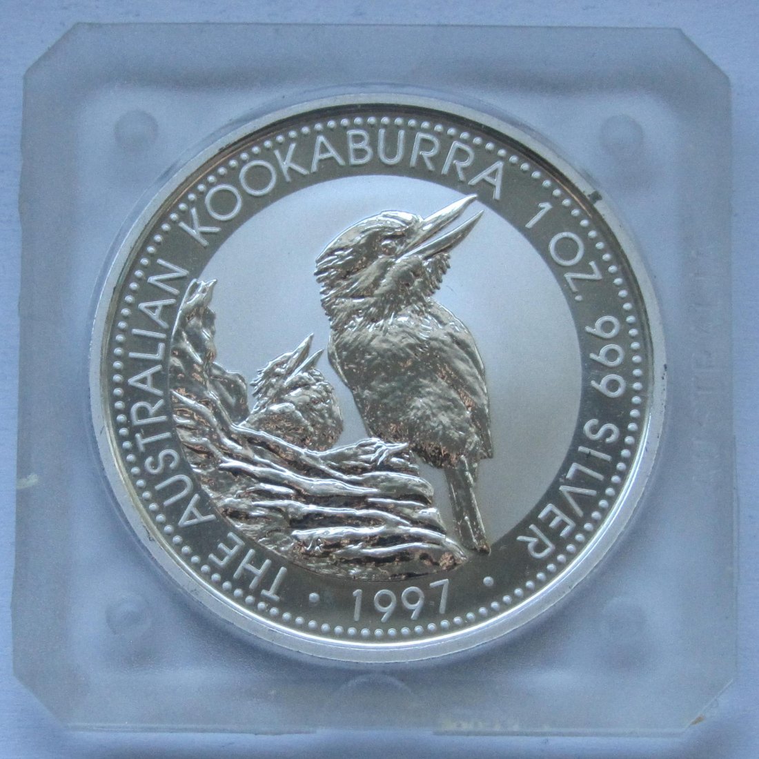  Australien: Silberunze Kookaburra 1997   