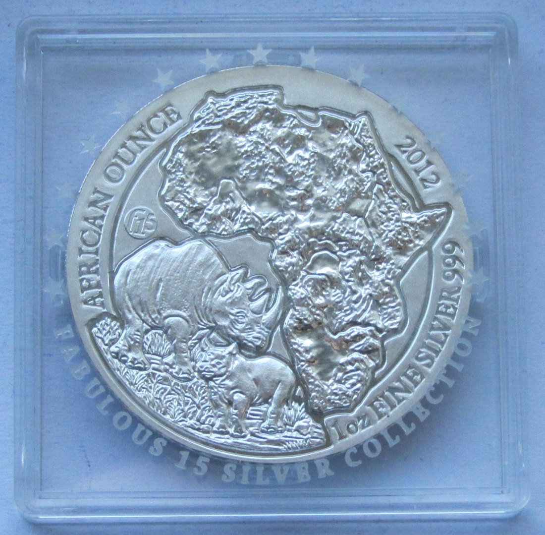  Ruanda: Silberunze Nashorn 2012   