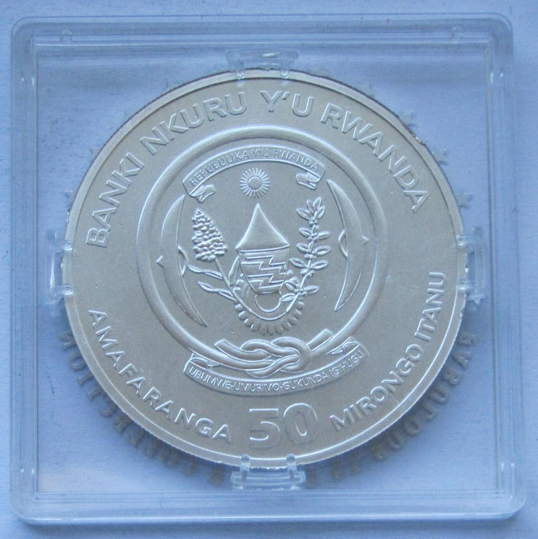  Ruanda: Silberunze Nashorn 2012   