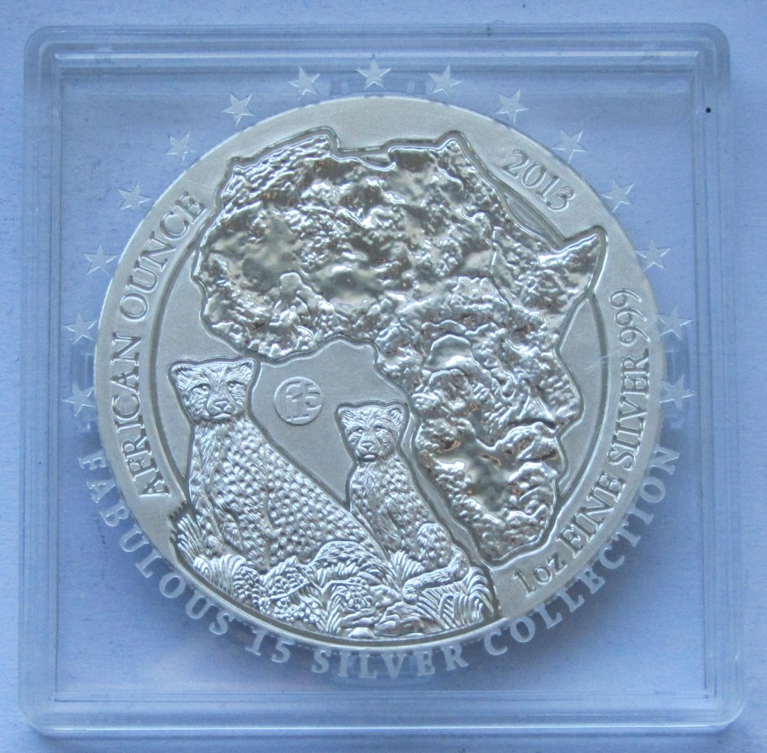  Ruanda: Silberunze Gepard 2013   