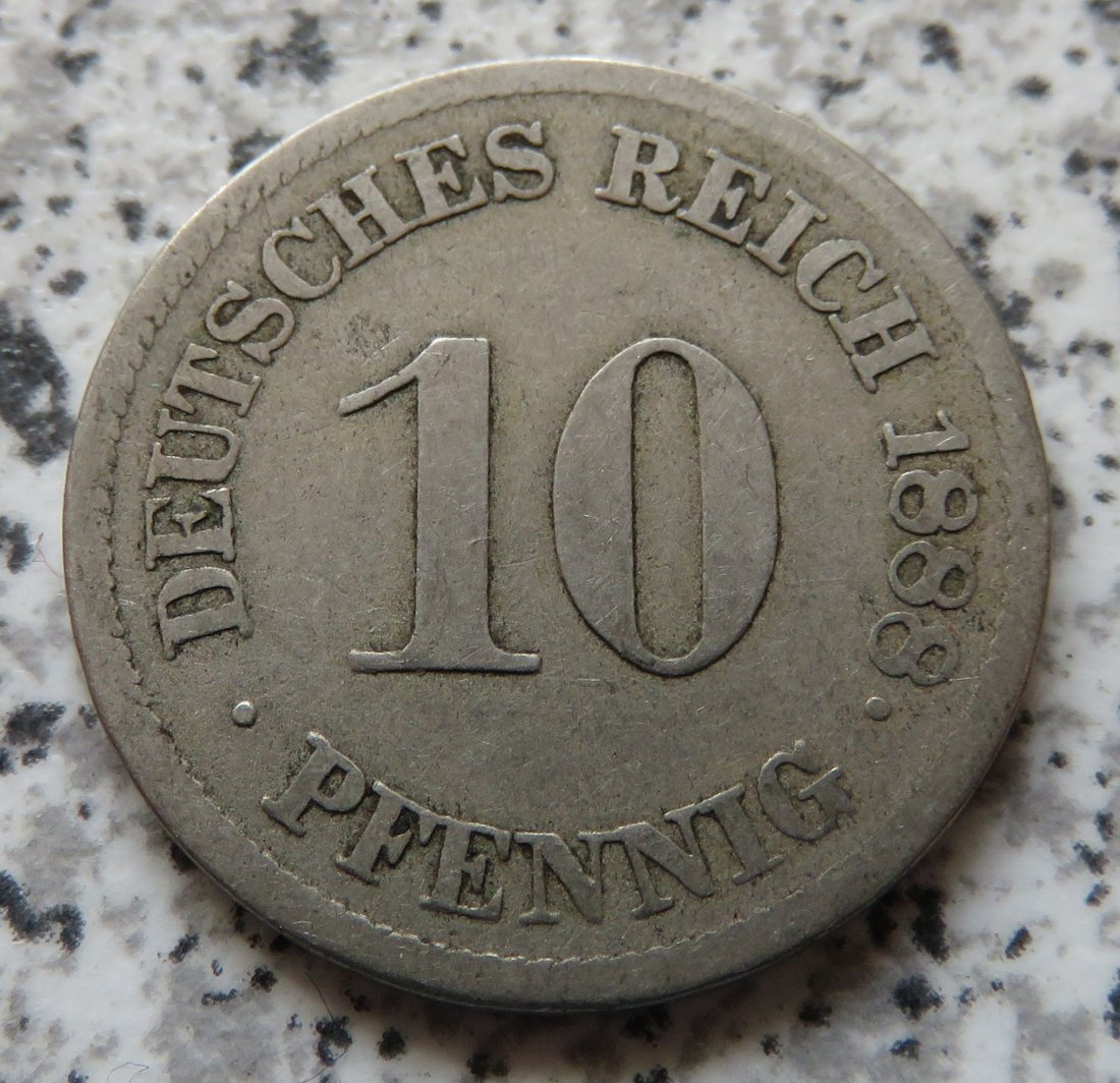  Kaiserreich 10 Pfennig 1888 J   