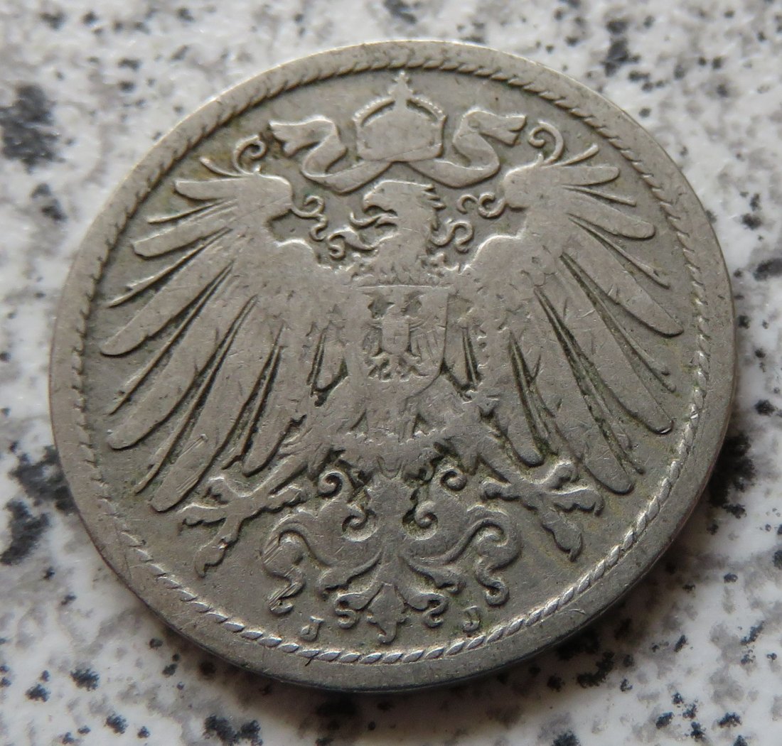  Kaiserreich 10 Pfennig 1896 J   