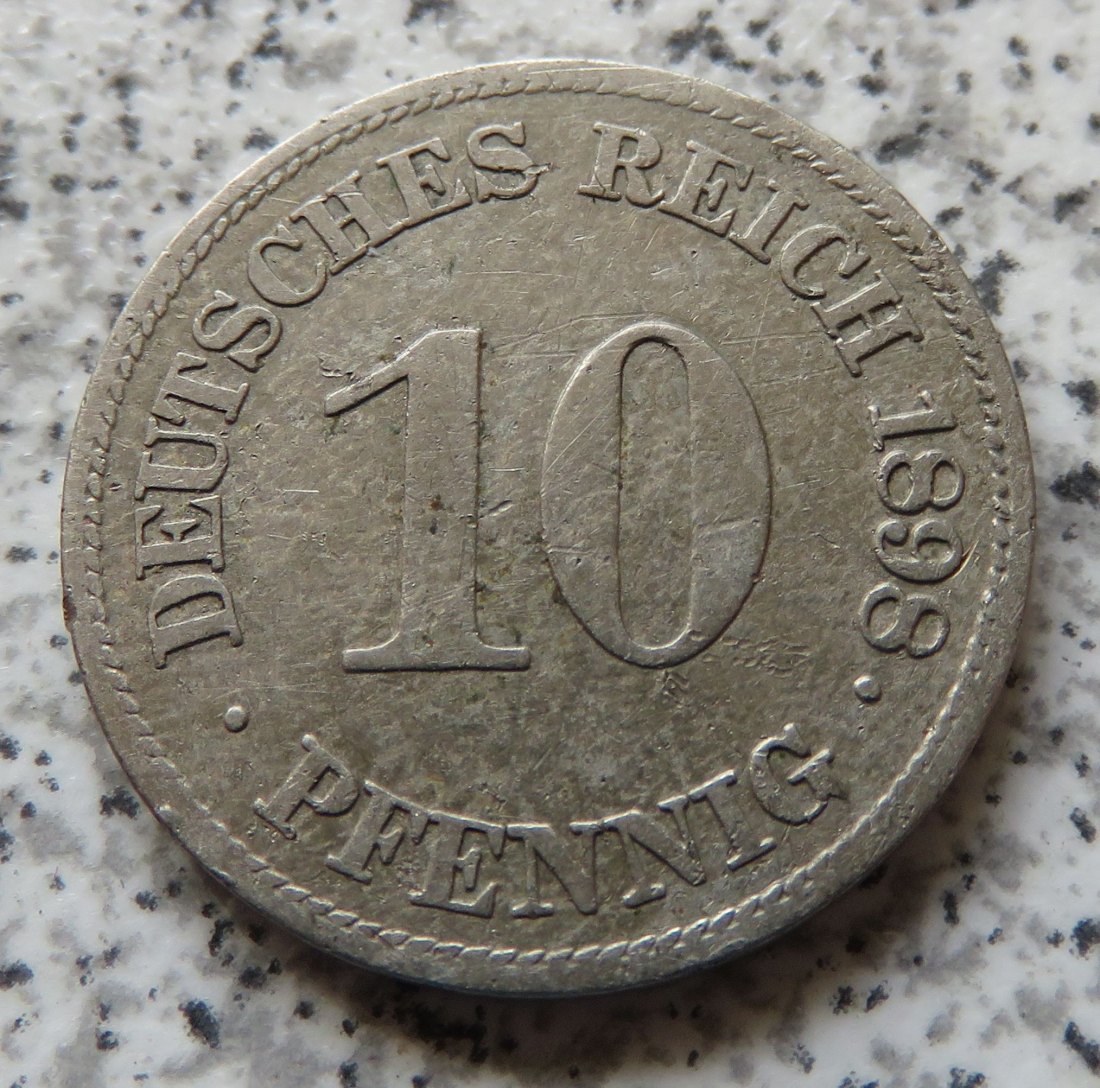  Kaiserreich 10 Pfennig 1898 E   