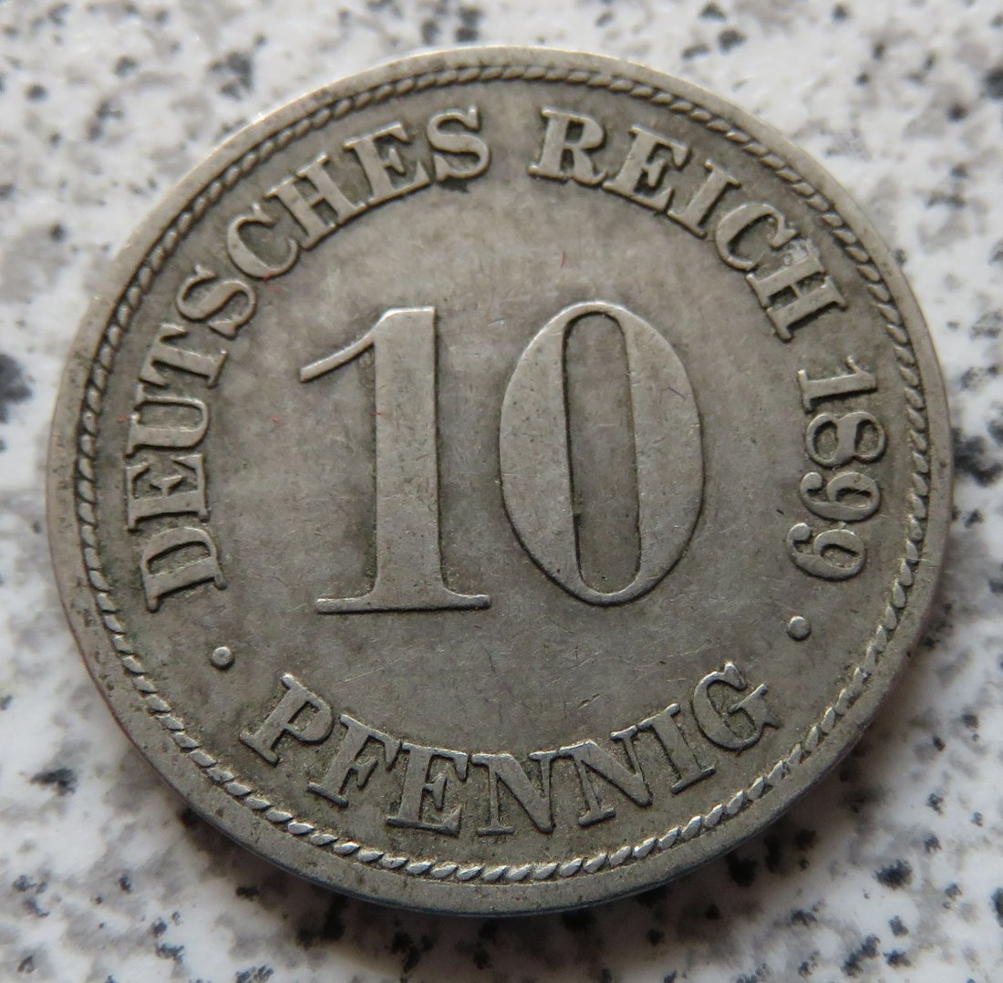  Kaiserreich 10 Pfennig 1899 D   