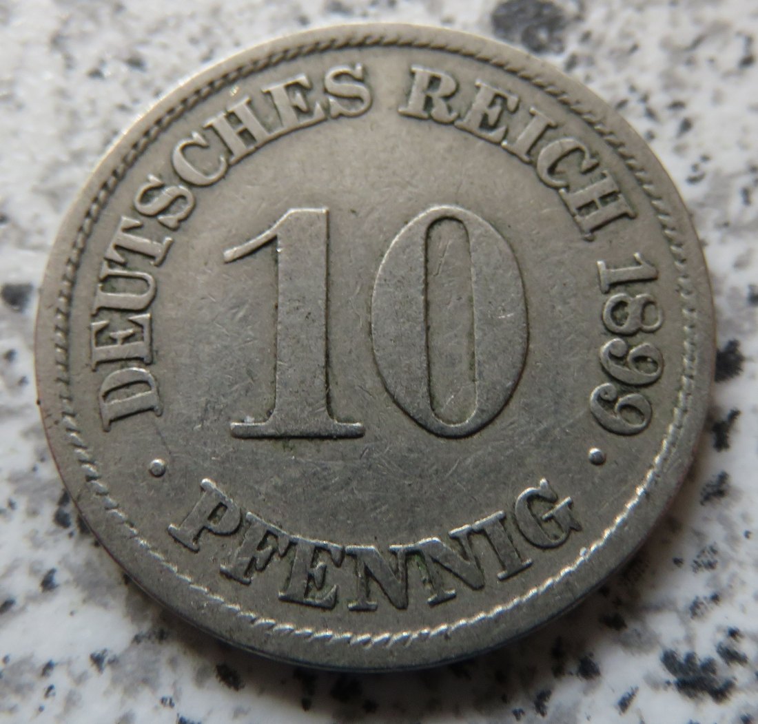  Kaiserreich 10 Pfennig 1899 J   