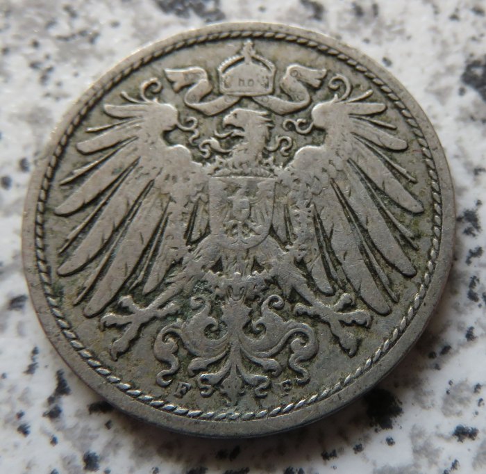  Kaiserreich 10 Pfennig 1900 F   