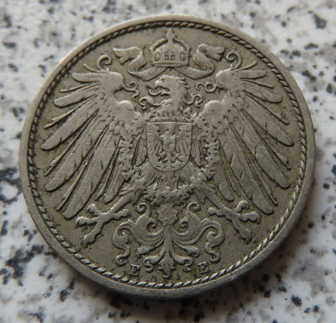  Kaiserreich 10 Pfennig 1905 E   