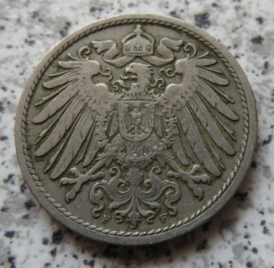  Kaiserreich 10 Pfennig 1906 F   