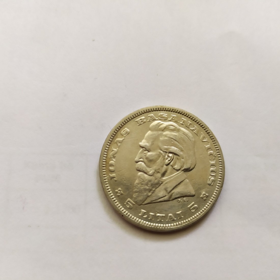 Lithuania.5 litai 1936.Silver 750.