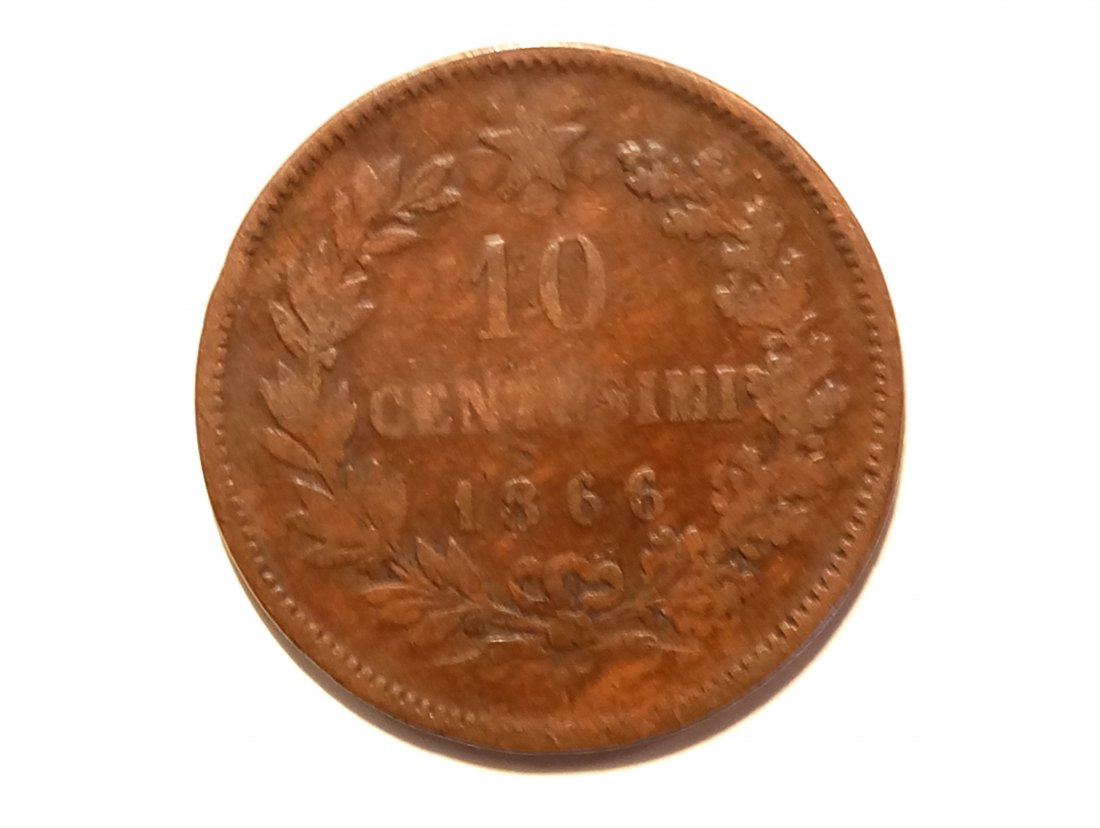  Italien 10 Centesimi 1866 M s-ss   