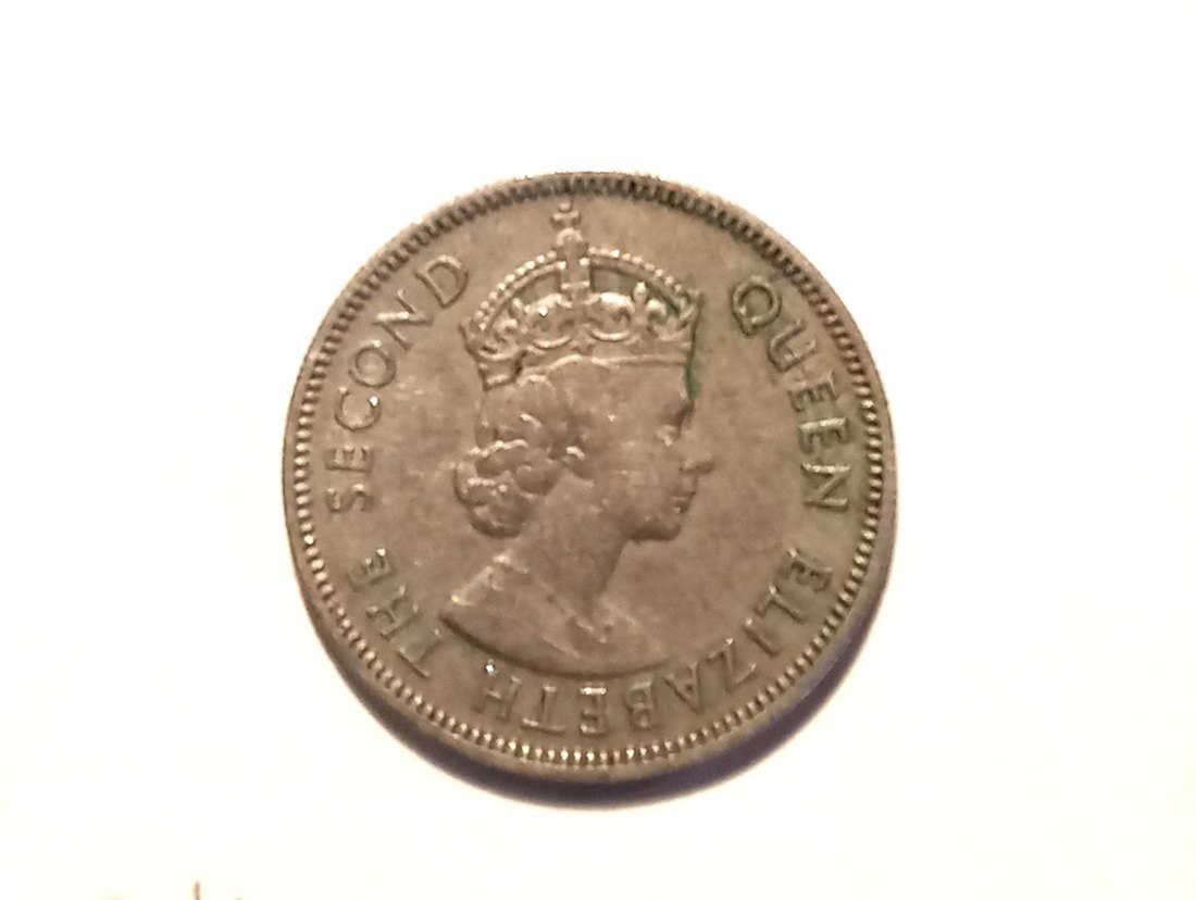 Großbritannien - Fidschi Inseln 1 Schilling 1961 vz Silber