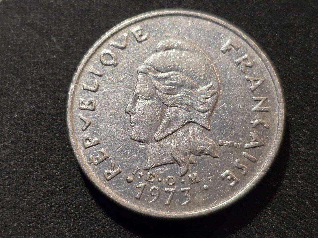  Franz. Polynesien 20 Franc 1973 Umlauf   
