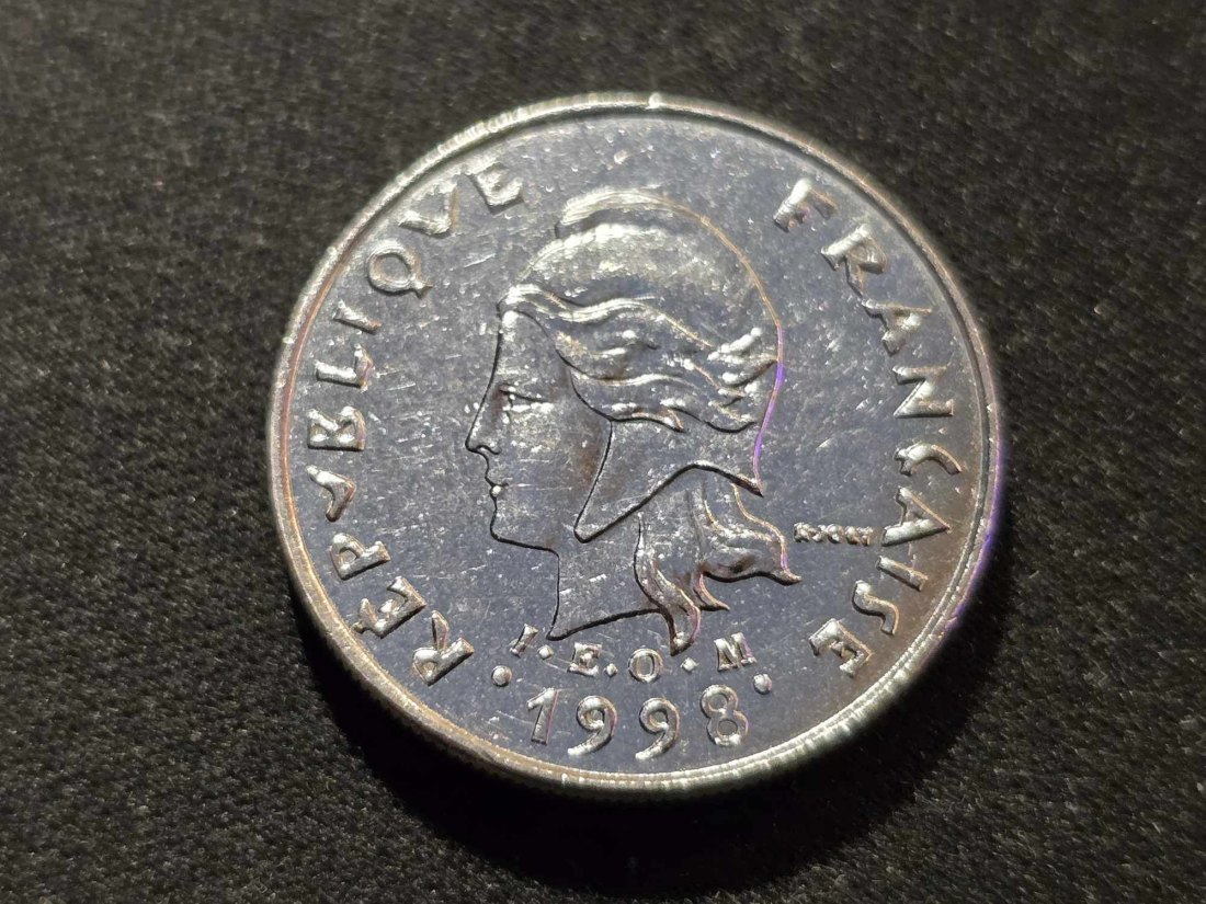  Franz. Polynesien 10 Franc 1998 STG   