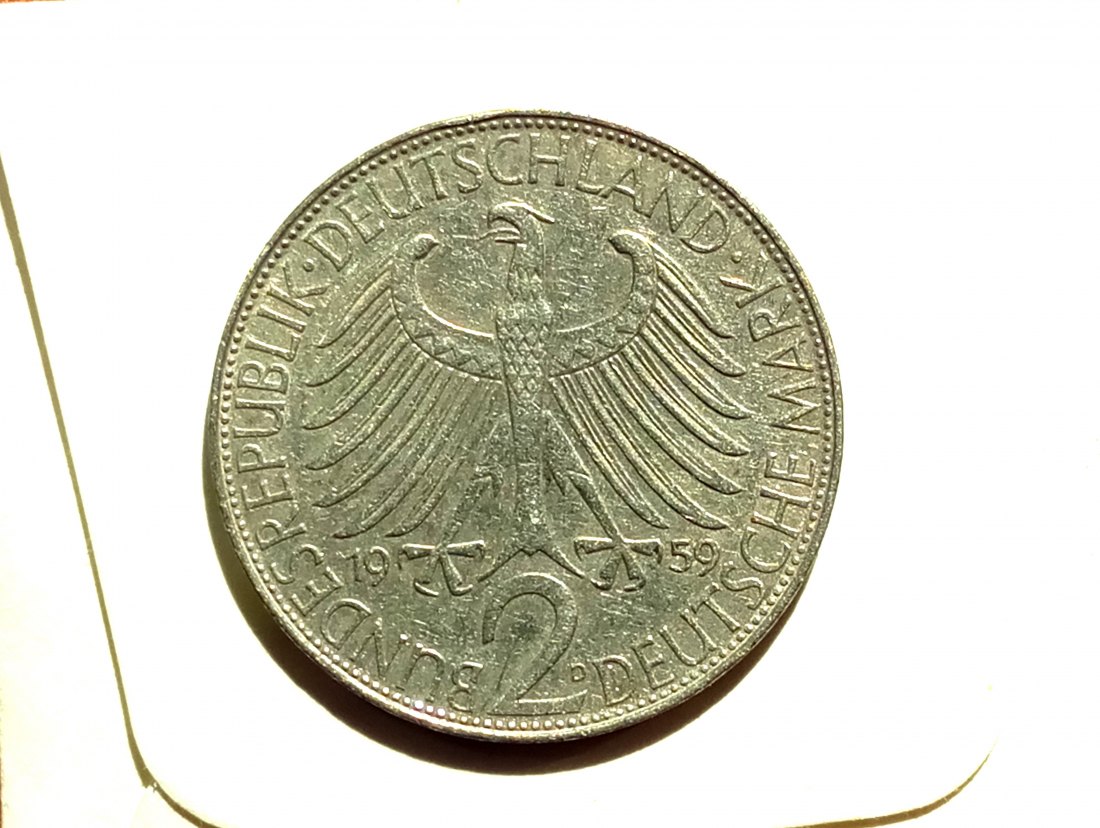  BRD 2 DM Max Planck 1959 D ss-vz   