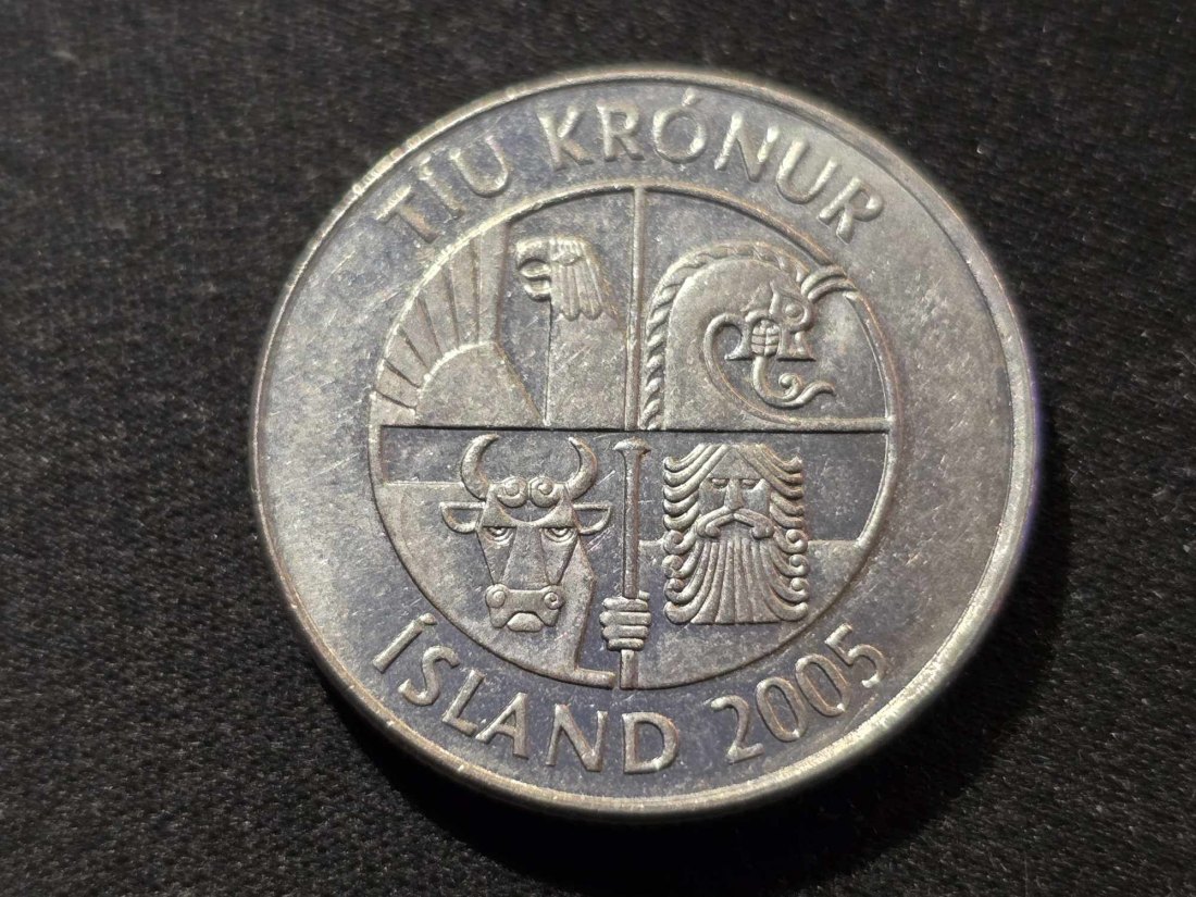 Island 10 Kronen 2005 VZ   