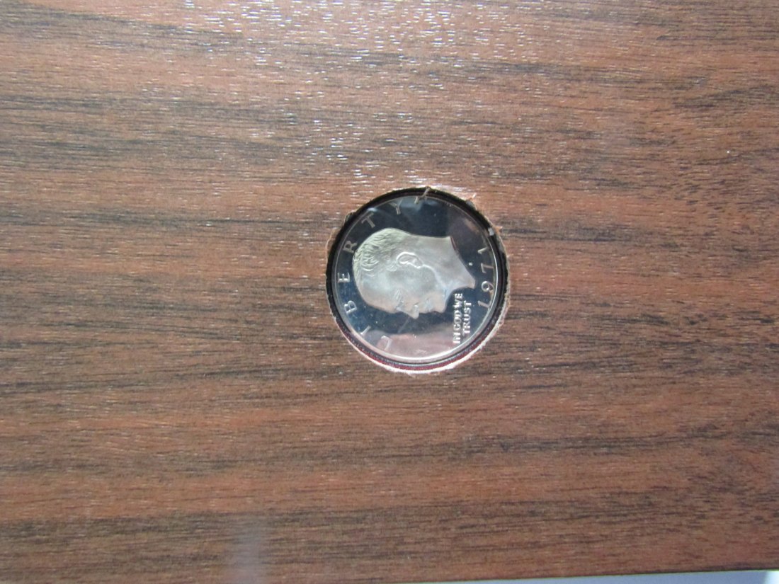  USA: One Dollar 1971, Eisenhower Dollar, im Blister aus Hartplastik in Kartonverpackung pp   