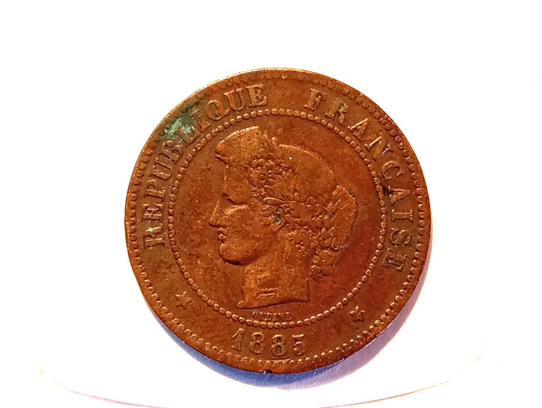 Frankreich 5 cent. 1885 A ss