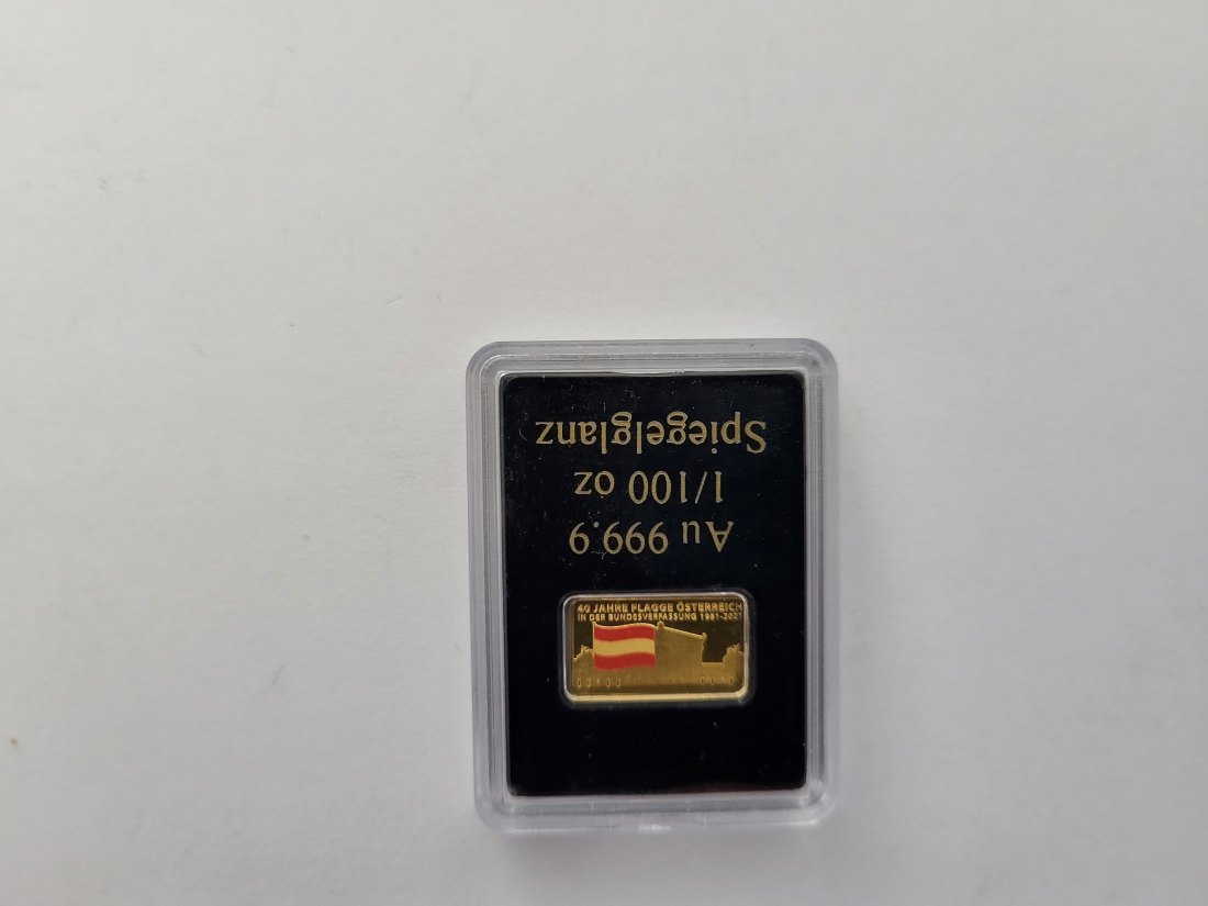  Goldbarren 1/100 Oz 999,9 Österreich Spittalgold9800 (5526   