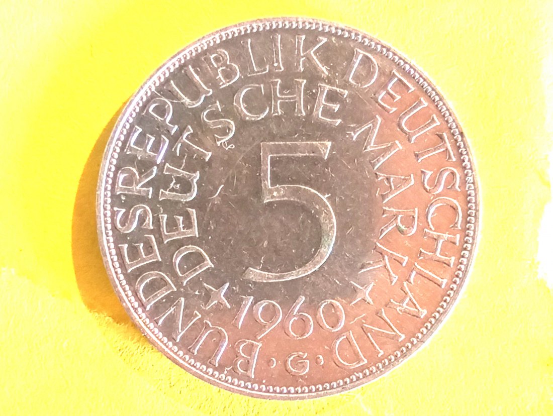 BRD 5 DM 1960 G vz