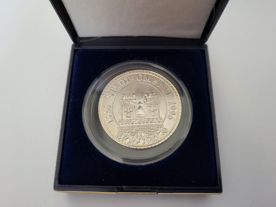 Silbermedaille Stadt Gmünd 1996 silber 999/15,2g Österreich Spittalgold9800 (3469   