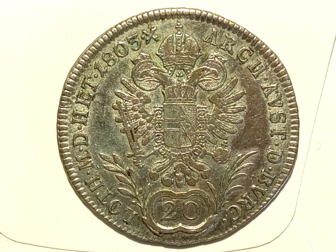  Österreich 20 Kreuzer 1803 A (Wien) ss   