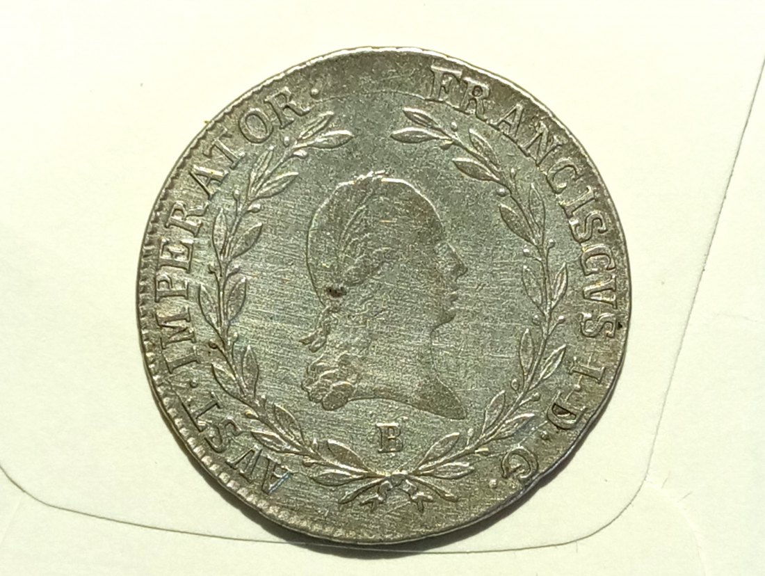 Österreich 20 Kreuzer 1808 B (Kremnitz) ss+