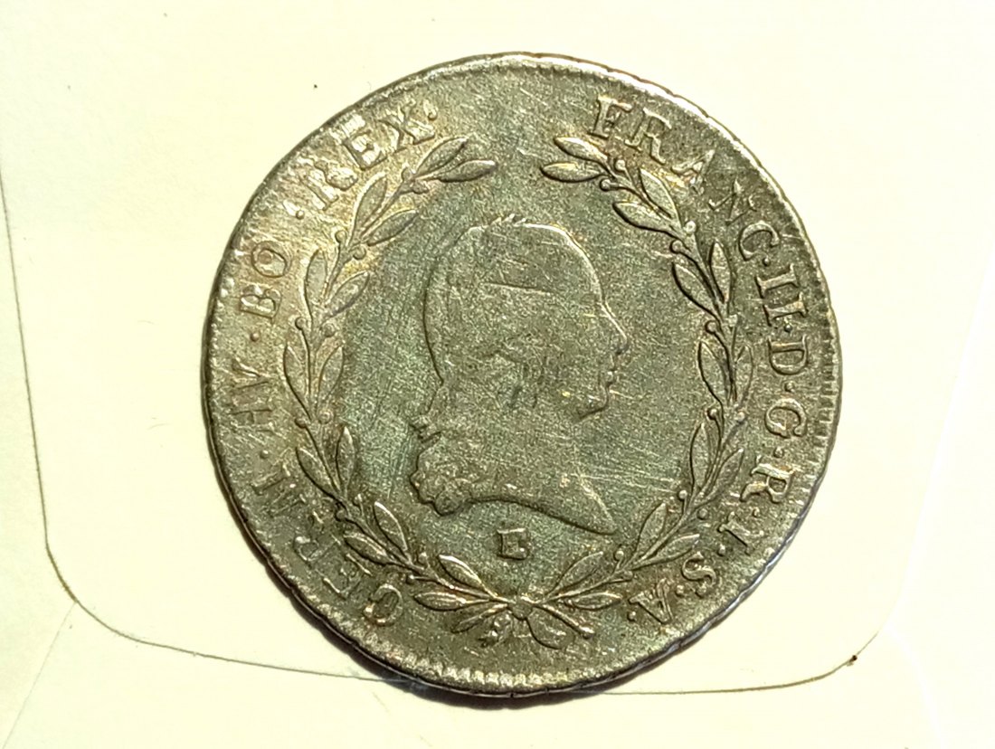 Österreich 20 Kreuzer 1796 E (Karlsburg) ss