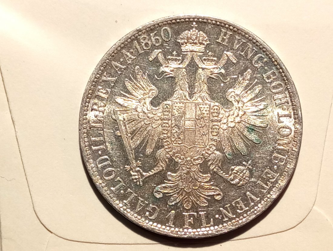  Österreich 1 Florin 1860 A (Wien) vz+   