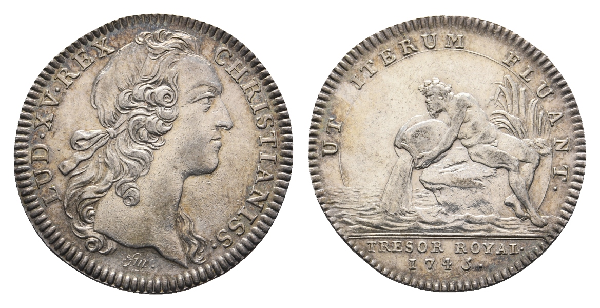  Frankreich - Jetons LOUIS XV AR, Jeton 1754   
