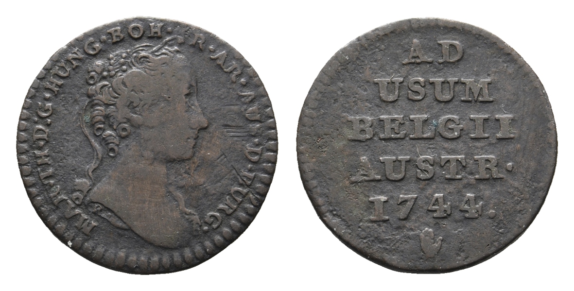  Belgien, Kleinmünze 1744   