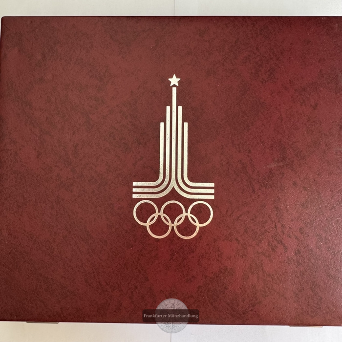  Sowjetunion Olympische Sommerspiele 28x Münzen 1980 Moskau FM-Frankfurt Feinsilber: 629,62g   