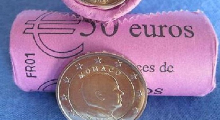  2 Euro 2011 Monaco Fürst Albert II. Bimetall UNC verkapselt selten   