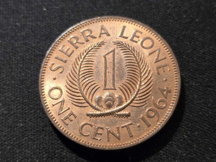  Sierra Leone 1 Cent 1964 VZ   
