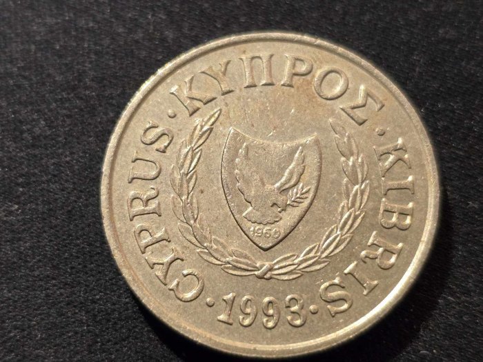  Zypern 20 Cent 1993 Umlauf   