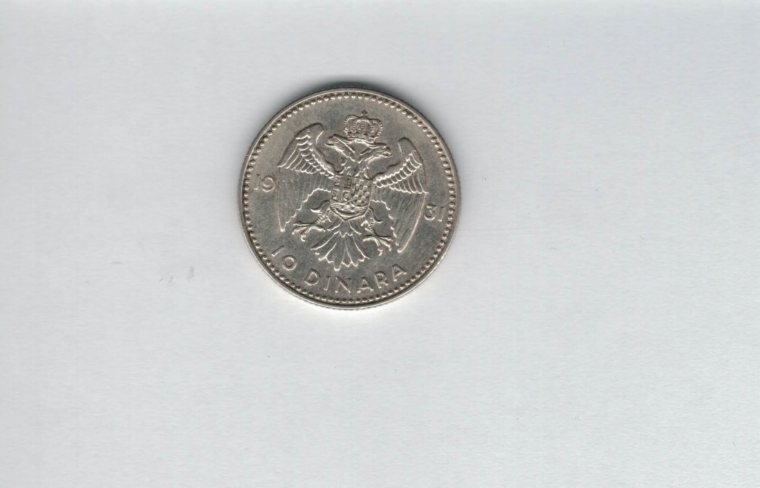  10 Dinara 1931 Alexander I. silber 500/7g Jugoslawien Spittalgold9800 (3469   