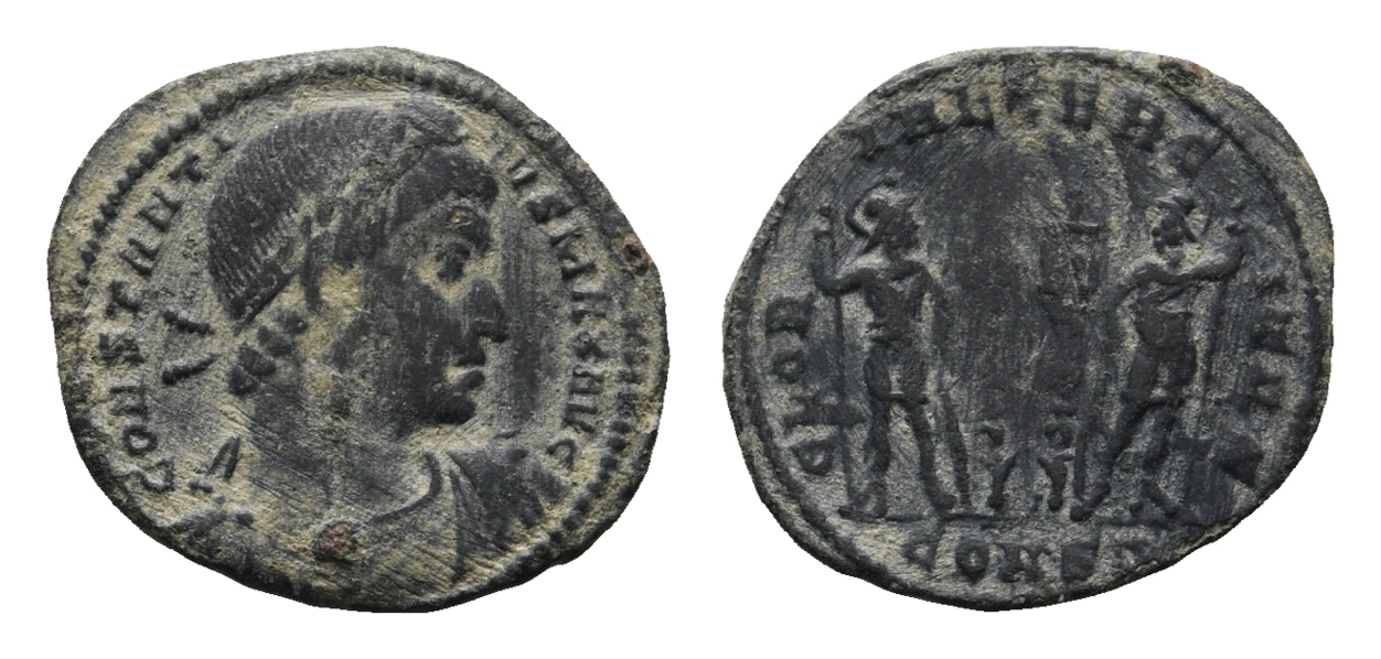  Antike; Kleinmünze; Bronze; 1,86 g   
