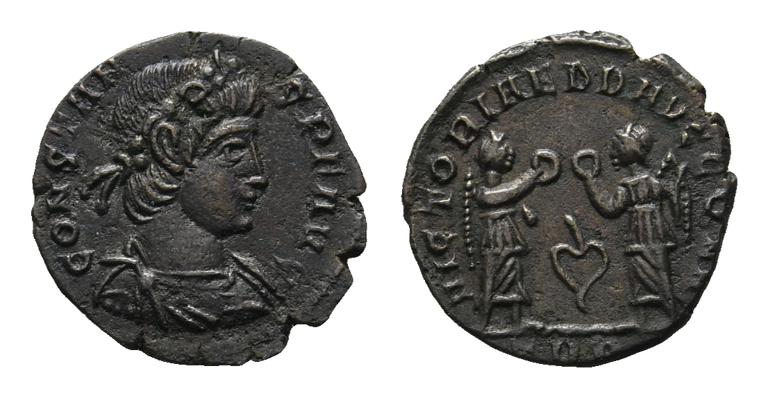  Antike; Kleinmünze; Bronze; 1,42 g   