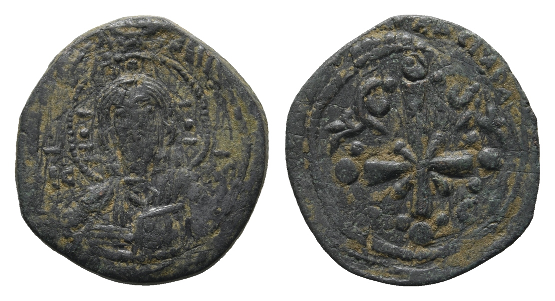  Antike; Byzanz; Kleinmünze; Bronze; 5,69 g   