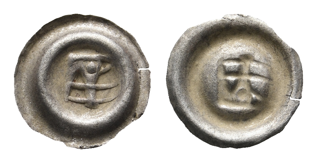  Mittelalter, Hohlpfennig; 0,18 g   