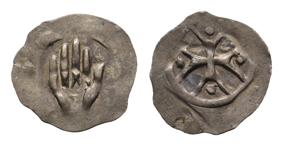  Mittelalter, Pfennig; 0,47 g   