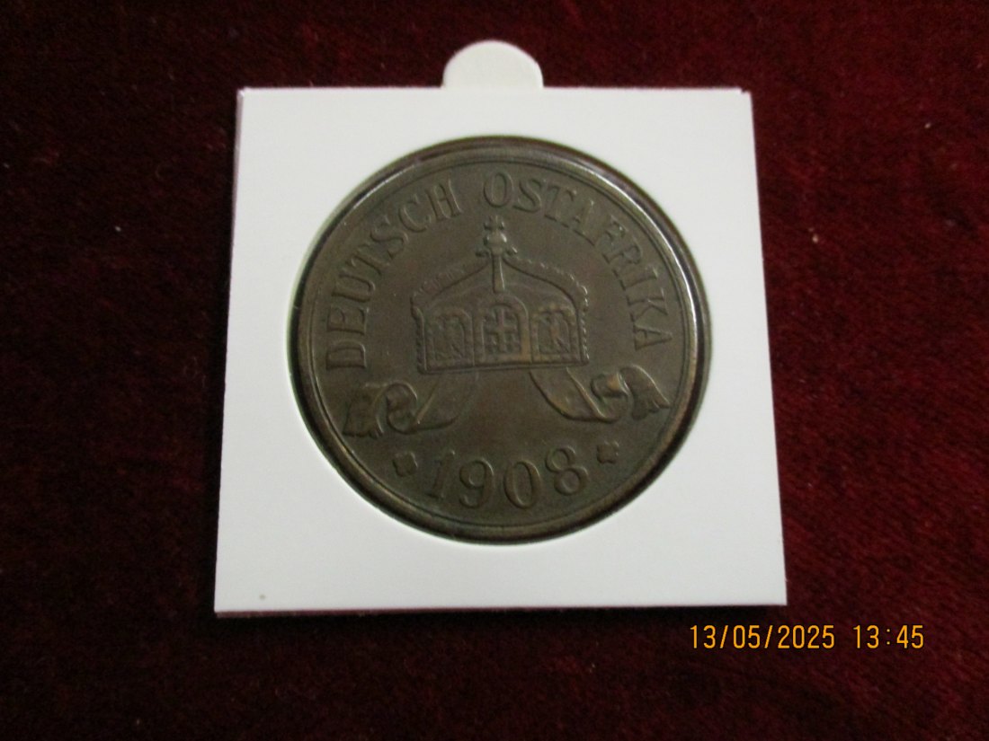  5 Heller 1908 Deutsch Ostafrika Metall: (Bro)   