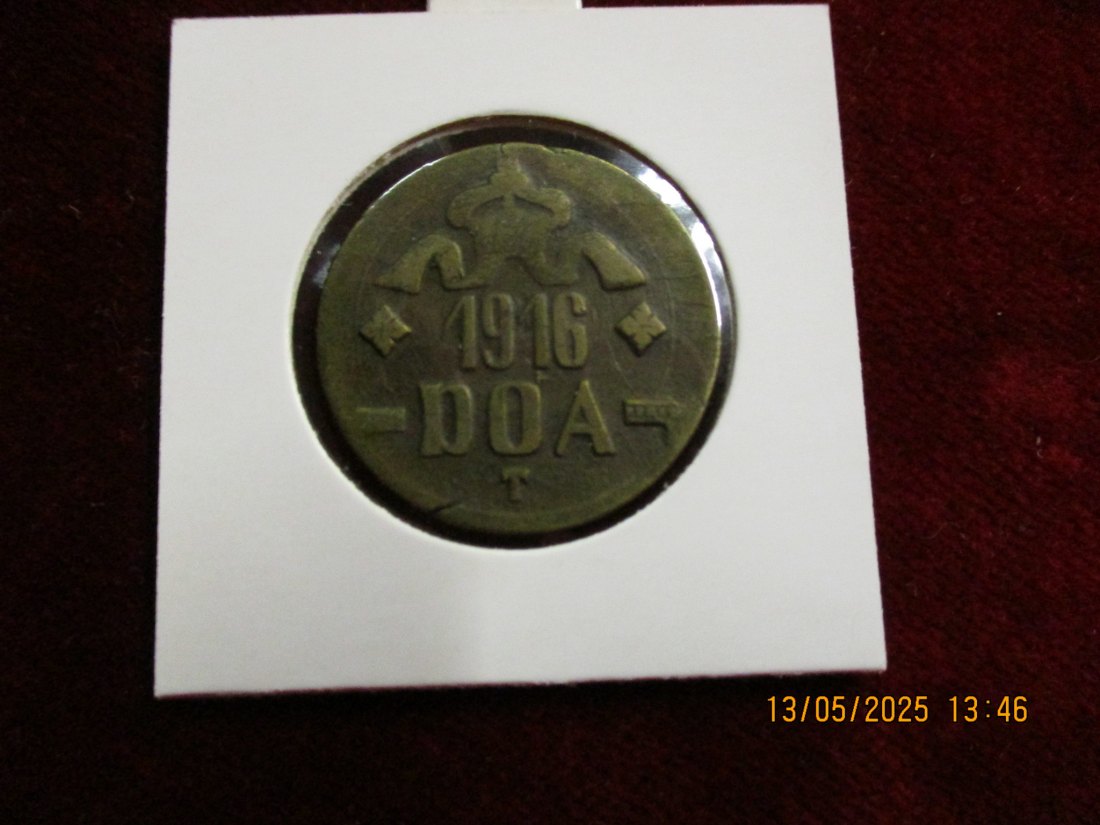  20 Heller 1916 Deutsch Ostafrika   