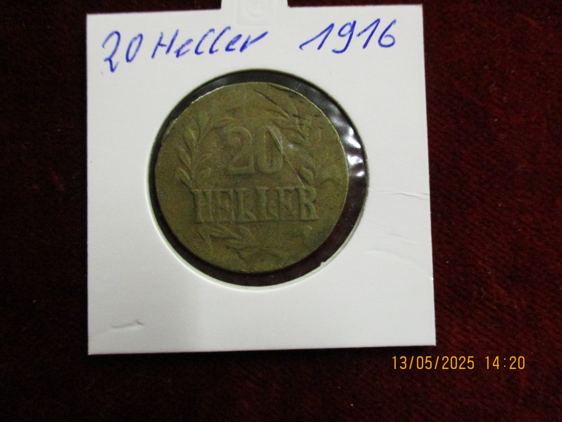  20 Heller 1916 Deutsch Ostafrika   